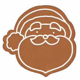 Kiss-Cut Gingerbread Santa Cookie Kerstmis Fotobeeldje Ornament