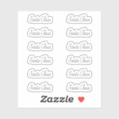 Kiss-Cut Santa Claus Signature Alexandrea Sticker (Vel)