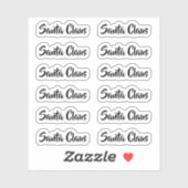 Kiss-Cut Santa Claus Signature Beyond the Mountain Sticker (Vel)