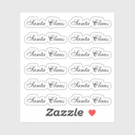 Kiss-Cut Santa Claus Signature Vivace Sticker