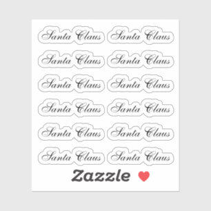 Kiss-Cut Santa Claus Signature Vivace Sticker