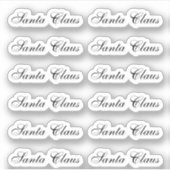 Kiss-Cut Santa Claus Signature Vivace Sticker (Voorkant)