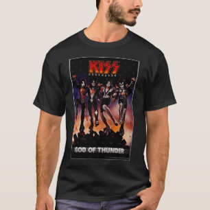 KISS de band Destroyer God ofhunder familie T-shirt