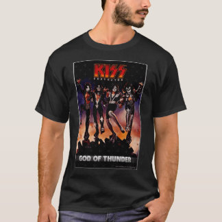 KISS de band Destroyer God ofhunder familie T-shirt