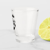 Kiss de kapitein Nautical Funny Sailing Quote Shot Glas (Rechts)