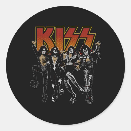 Kiss Destroyer Coon Ronde Sticker (Voorkant)