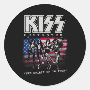 Kiss Destroyer De Geest van '76 Ronde Sticker