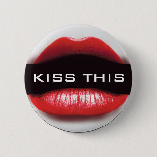 Kiss Deze badge Ronde Button 5,7 Cm