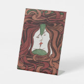 Kiss door Peter Behrens Reclamebord Met Voetstuk (Voorkant)