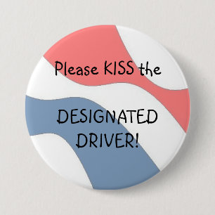 KISS - een Aangewezen knoop van de Bestuurder Ronde Button 7,6 Cm