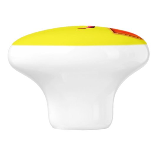 Kiss Emoji Keramische Knop (Zijkant)
