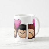 Kiss Emoji Koffiemok (Voorkant rechts)
