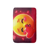 Kiss Emoji: Love and Hearts Art Badmat (Voorkant Verticaal)