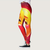 Kiss Emoji: Love and Hearts Art Leggings (Links)