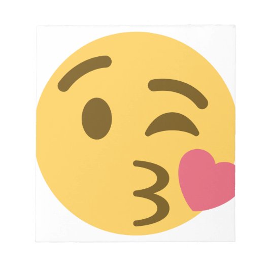 Kiss Emoji Notitieblok (Voorkant)