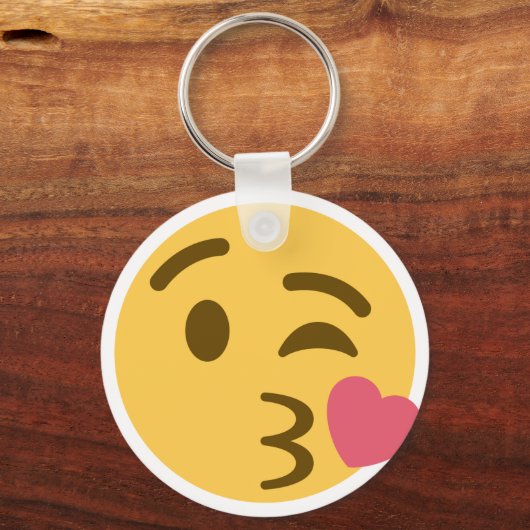Kiss Emoji Sleutelhanger (Voorkant)