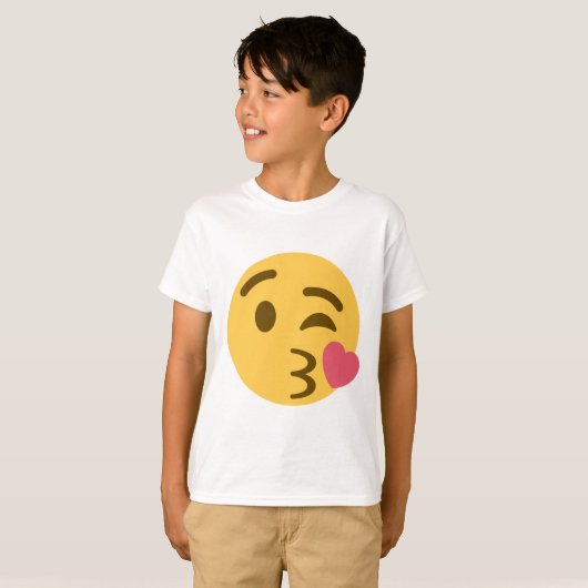 Kiss Emoji T-shirt (Voorkant volledig)