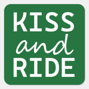 KISS en RIDE Vierkante Sticker