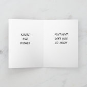 KISS EN WISSEN EN MISTLETOE VOOR ZEKERHEID KAART (Binnen)