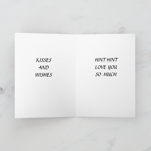 KISS EN WISSEN EN MISTLETOE VOOR ZEKERHEID KAART (Binnen)