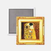 Kiss, Fine Art by Gustav Klimt Magnet (Voorkant / Achterkant)