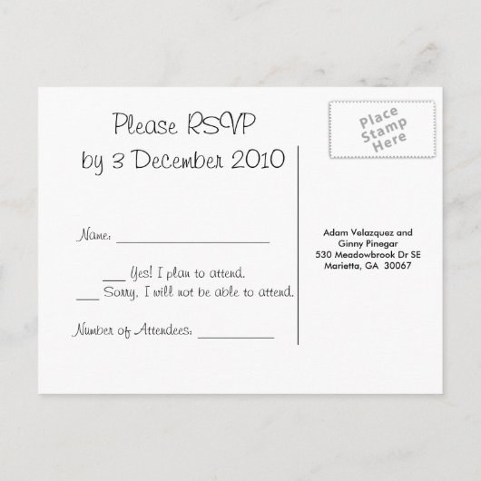 kiss fish RSVP-kaart Uitnodiging Briefkaart (Achterkant)