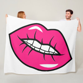 Kiss Fleece Deken
