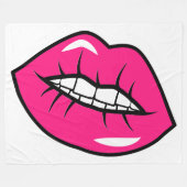 Kiss Fleece Deken (Voorkant (Horizontaal))