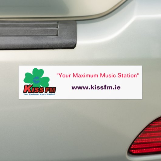 KISS FM Ireland Car Sticker (Op auto)