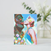 Kiss for a Star Kingdom Psychedelic Dream Pop Briefkaart (Staand voorkant)