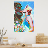 Kiss for a Star Kingdom Psychedelic Dream Pop Poster (Keuken)