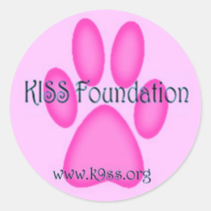 KISS Foundation ~ Sticker (groot)