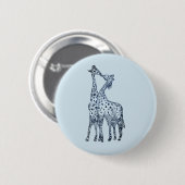 Kiss Giraffes Ronde Badge Button 5,7 Cm (Voorkant /achterkant)
