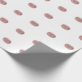 Kiss Glitter Pink White Makeup Copper Roos Lips Cadeaupapier (Hoek)