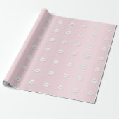 Kiss Glitter roze Afstuderen Roze witte lippen Cadeaupapier (Uitgerold)