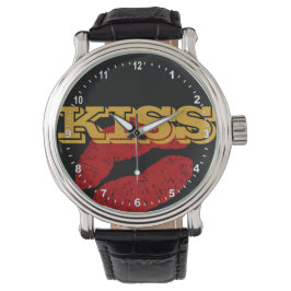 KISS Gold retro Watch / Fun Party classic Horloge