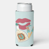 Kiss Goodbye Cowgirl Collectie Cooler - Turquoise (Seltzer Voorkant)