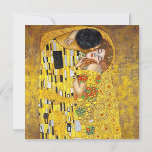  Kiss - Gustav Klimt - Flat Wenskaart Kaart (Voorkant)