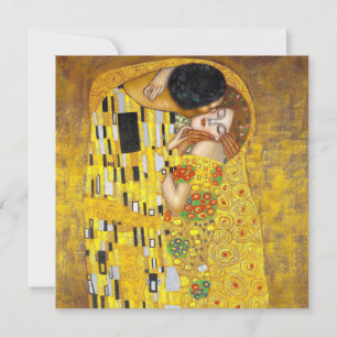 Kiss - Gustav Klimt - Flat Wenskaart Kaart