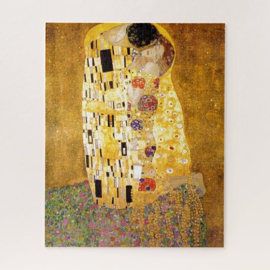 Kiss Gustav Klimt klassiek schilderwerk Legpuzzel (Verticaal)