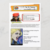 ‘Kiss Hard’ Painting on a Small-Scale Print  Kaart (Achterkant)