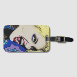 Kiss Hard schilderij op een Bagagelabel