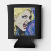 Kiss Hard schilderij op een Blikjeskoeler (Achterkant)