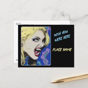 Kiss Hard schilderij op een Briefkaart