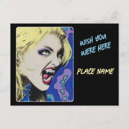 Kiss Hard schilderij op een Briefkaart