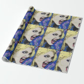 Kiss Hard schilderij op een Cadeaupapier (Uitgerold)