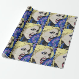 Kiss Hard schilderij op een Cadeaupapier