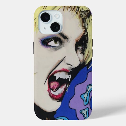 Kiss Hard schilderij op een Case-Mate iPhone Case (Achterkant)