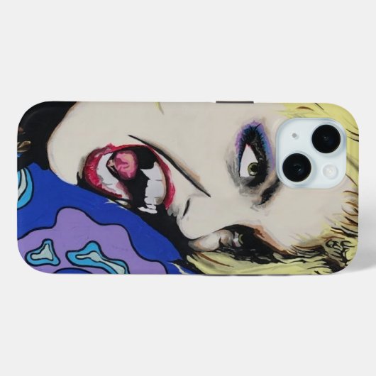 Kiss Hard schilderij op een Case-Mate iPhone Case (Achterkant (horizontaal))