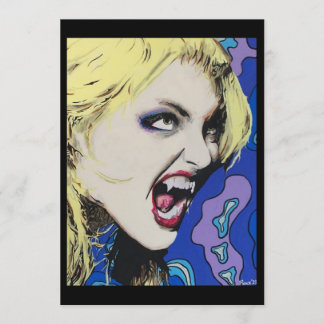 ‘Kiss Hard’-schilderij op een kleine print Kaart